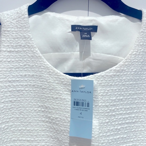 NEW Ann Taylor Petite Tweed button pocket halter dress 4petite - Picture 5 of 8